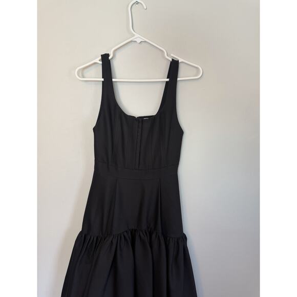 ALICE & OLIVIA Diana High Low Black Dress Sz 0 NEW $489 - Picture 13 of 16